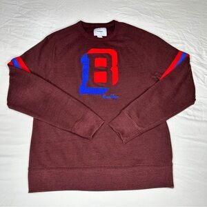 Old Navy 90s Style Brooklyn Sweater Embroidered Stitched (S) Small